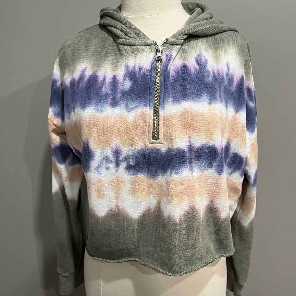 Aerie‎ Tie Dye Cropped oversized Sweater
